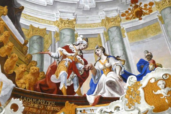 fresco, baroque, unsere liebe frau im moos, church, sterzing, italy, south tyrol, architecture, historical, history, tourism, monument